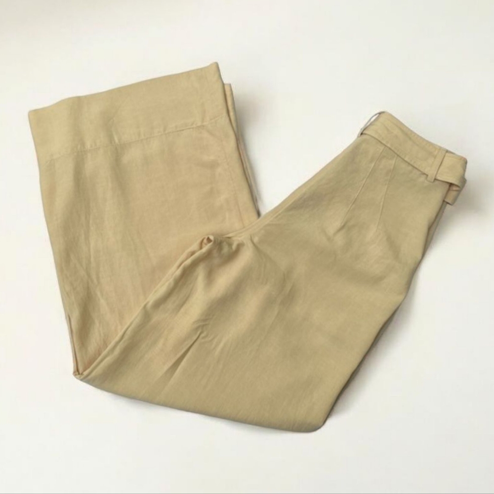 Gianni Bini x Jess Southern Lyocell/Linen “Tally” Wide Leg Pant in Khaki NEW - Picture 5 of 9